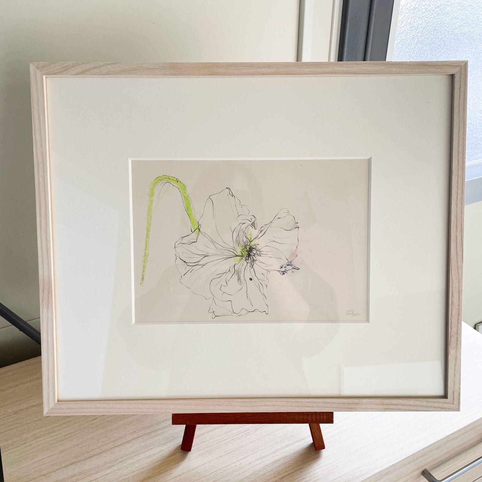 個展「染む記憶 線刻糊防染による記憶の表現」