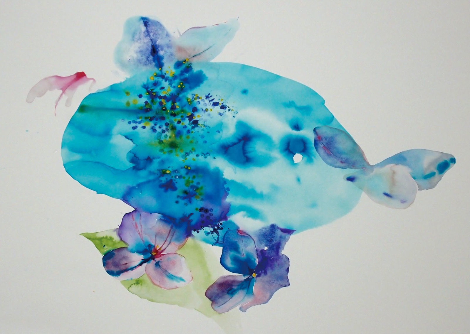 《flower cells  -blue hydrangea-》