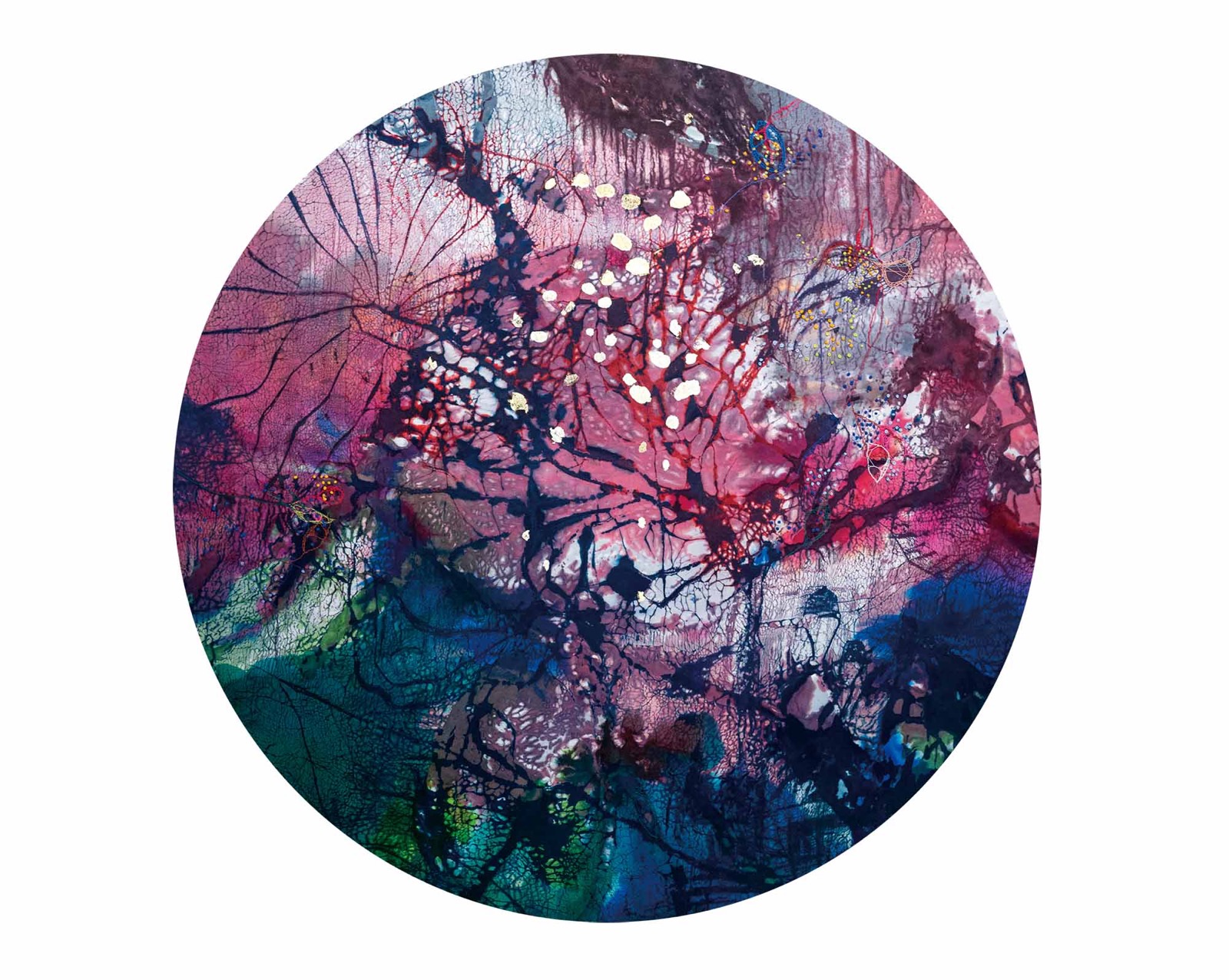 《flower cells  -red hydrangea-》