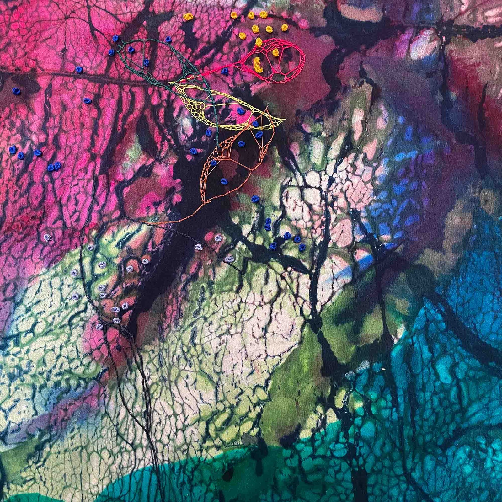 《flower cells  -red hydrangea-》