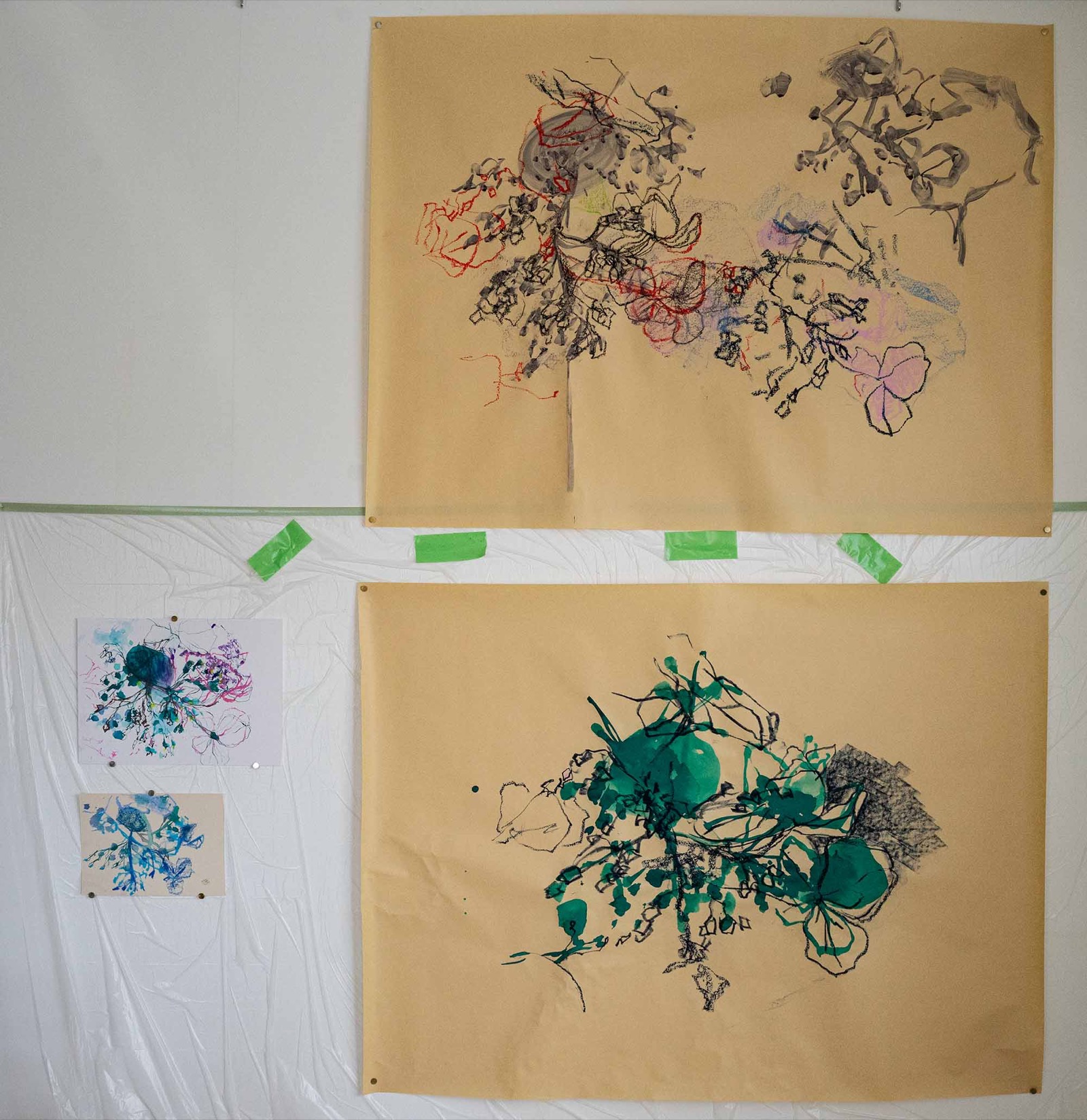 《flower cells  -red hydrangea-》